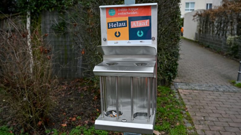 Hanau bringt interaktive Sammelbehälter gegen Zigarettenabfall in die Stadtteile Hanau bringt interaktive Sammelbehälter gegen Zigarettenabfall in die Stadtteile